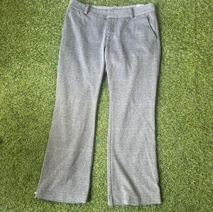 Grey and white trousers with a flair leg size 8 petite